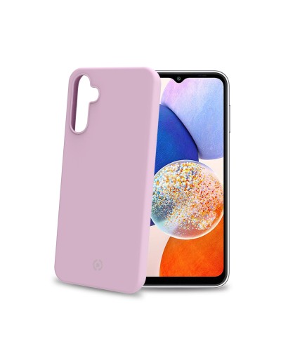CROMO - Cover in morbido TPU con finitura soft touch colore rosa compatibile con Samsung Galaxy A14 4G/ Galaxy A14 5G