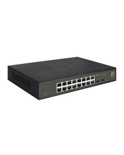 LEVELONE GES-2118 - SWITCH HILBERT 16-PORTE GIGABIT SMART LITE, 16x Gigabit RJ45 + 2x Gigabit SFP