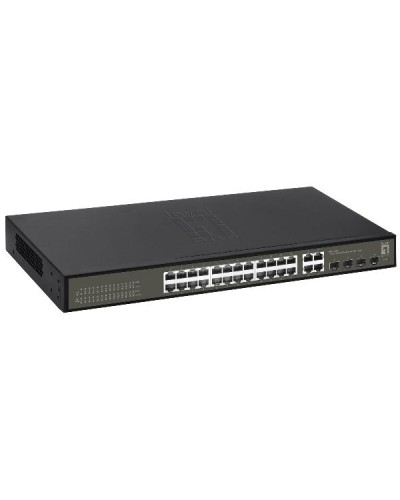 LEVELONE GES-2128 - SWITCH HILBERT 28-PORTE GIGABIT SMART LITE, 24x Gigabit RJ45 + 4x Gigabit SFP/RJ45 Combo