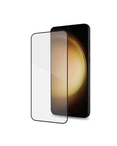 FULLGLASS - Vetro 9H con bordo colorato nero compatibile con Samsung Galaxy S23+ 5G