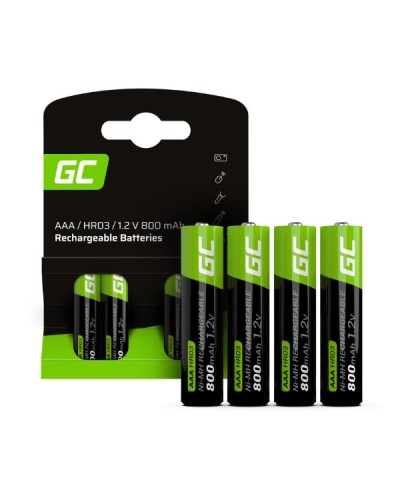 Rechargeable Batteries 4xAAA HR03 800Mah