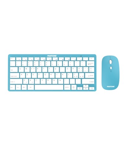 PANTONE - Kit Tastiera wireless colorata con Mouse wireless colorato incluso [IT COLLECTION]