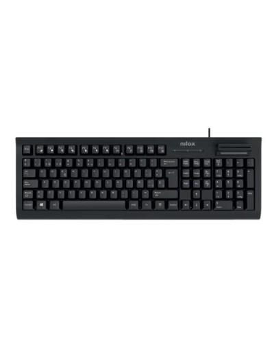NILOX TECH USB-A Keyboard with Smart Card and Card Reader