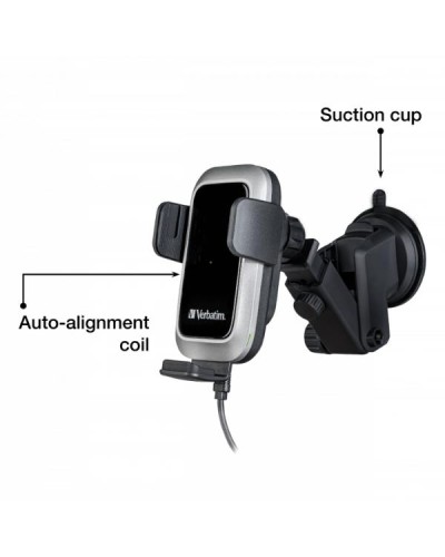 Verbatim Qi Pro Wireless Fast Car Charger