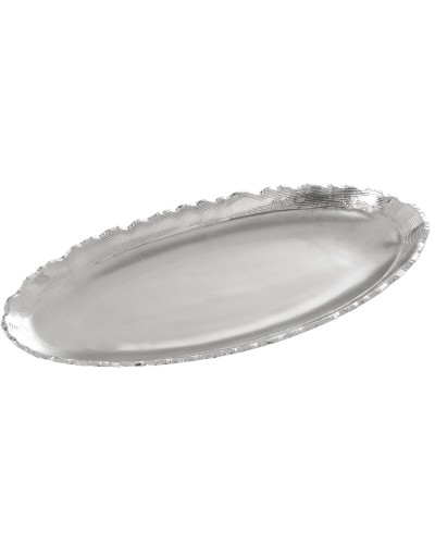 Centre de table en céramique argentée Alexandra House Living - 5 x 41 x 18 cm
