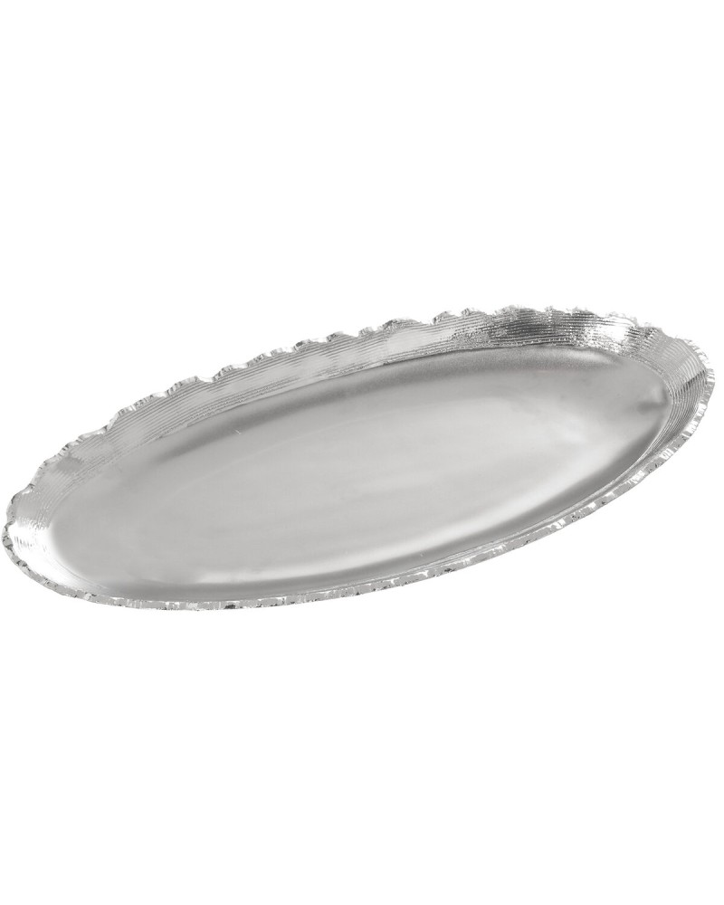 Centrotavola in Ceramica Argentata Alexandra House Living - 5 x 41 x 18 cm