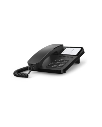 Gigaset DESK 400 Corded Phone with Direct Dial Keys, Black