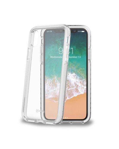 HEXAGON Transparent TPU+PC Cover for iPhone Xs/X