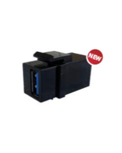 USB 3.0 Keystone Coupler, Black