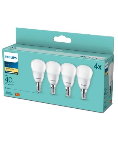 Philips LED Sphere E14 40W 2700K Non-Dimmable
