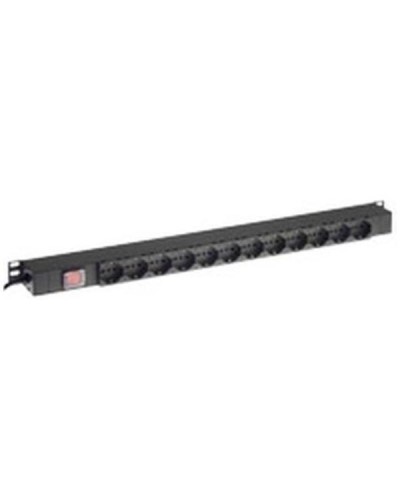 PDU F3053NS 12 Schuko Bipasso Sockets with Illuminated Switch