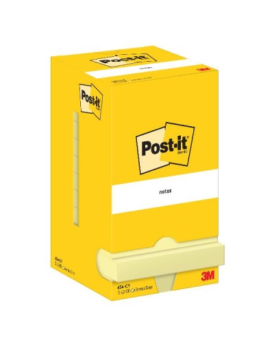 Post-it Canary Yellow Sticky Notes 76x76 mm Pack of 12