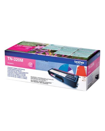 Brother TN-320M Magenta Toner Cartridge, 1500 Pages