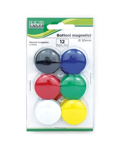 Assorted Plastic Magnetic Buttons 30mm