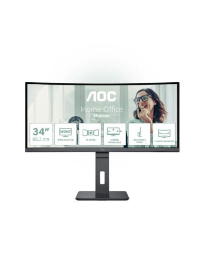 AOC CU34P3CV 34" Curved WQHD VA USB-C Monitor