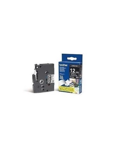 Brother TZe335 Laminated Tape 12mm White on Black