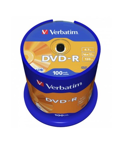 DVD-R 4.7GB 16X Spindle 100 Pack