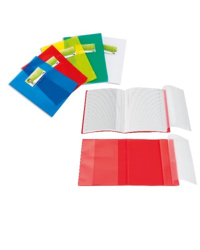 Mini A5 PP Grainy Red Notebook Cover