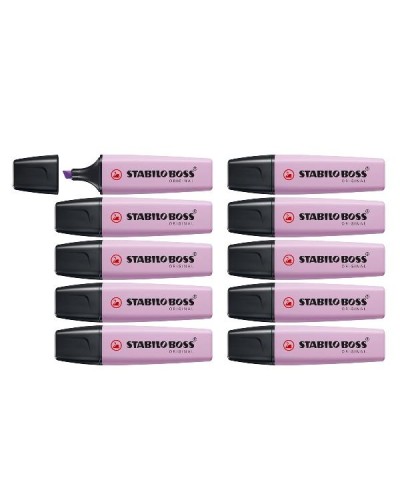 STABILO BOSS ORIGINAL Pastel Highlighter Lilac - Pack of 10