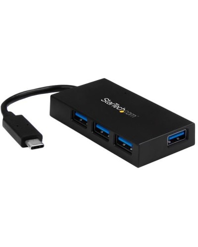 USB-C to 4-Port USB-A 3.0 Hub with Power Adapter