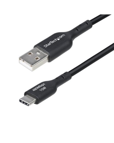 USB-A to USB-C Charging Cable 1m Black