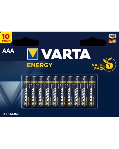 Varta Energy AAA LR03 Alkaline Batteries Pack of 10