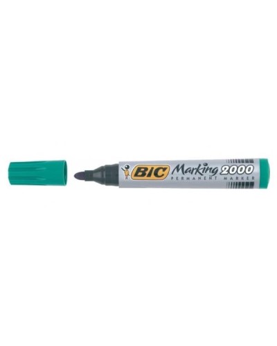 BIC Marking 2000 Permanent Marker, Round Tip, Green