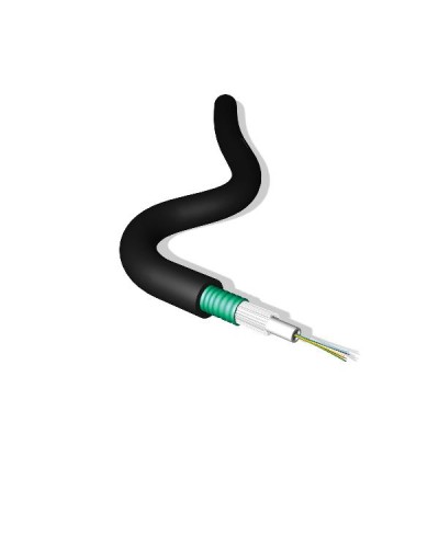 12FO OS2 Steel Indoor/Outdoor Eca Black Cable