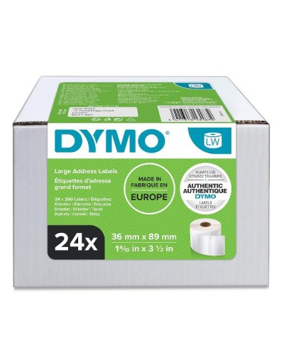 LabelWriter Labels 36x89mm White 24 Rolls
