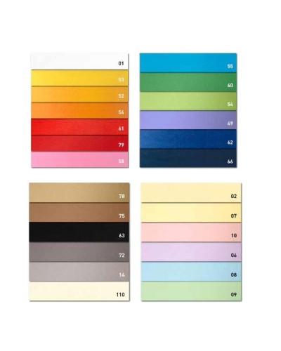 BRISTOL COLOR 200 sigillo - Bianco 01- 50x70cm - 25 fogli