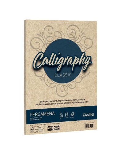 CALLIGRAPHY pergamena - Nocciola - 90g/m2 – 50 fogli