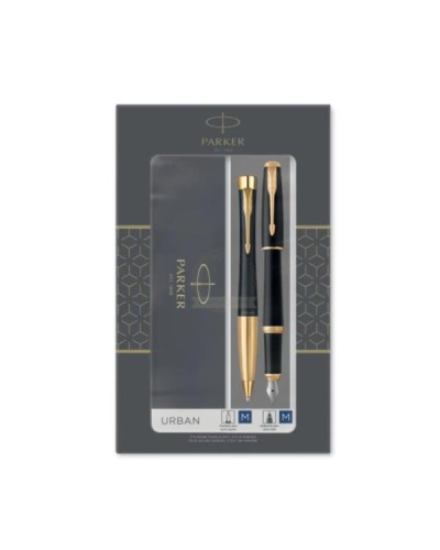 Urban Muted Black GT Penna Stilografica + Penna Pen in a Gift Box