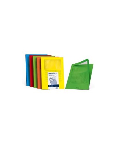 FOLDERLUCE con finestra - 10 cartelline - Scarlatto