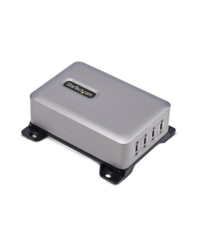 Caricatore USB-C a 4 porte multidispositivo, 240W totali, porta singola 140W EPR, PD 3.1, porte con blocco a vite, montaggio su