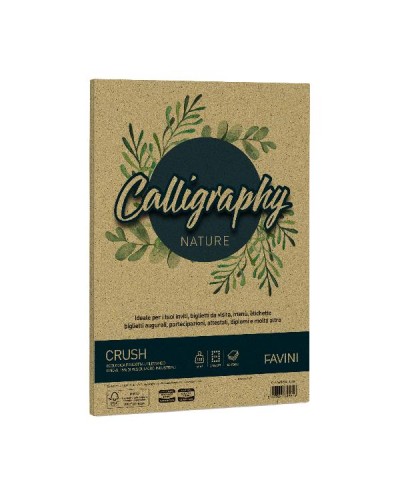 CALLIGRAPHY Nature Crush - Verde Oliva - 120g/m2 – 50 fogli