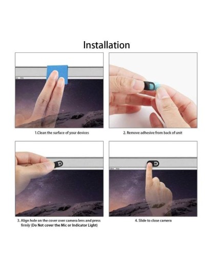 NILOX TECH - Cover slider copri webcam, scorrevole, 3 slider in confezione, ultra sottile