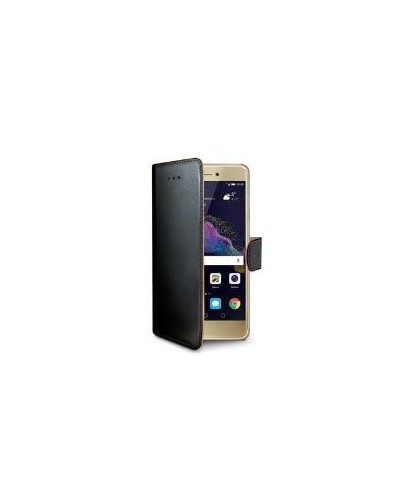 WALLY - Custodia a libro in pelle sintetica con chiusura flap magnetico, slot per carte e funzione stand colore nero compatibil