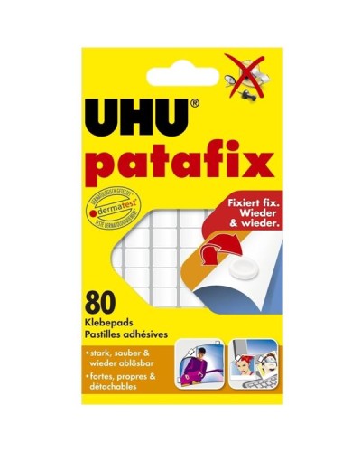 80 Gommini adesivi UHU PATAFIX bianco