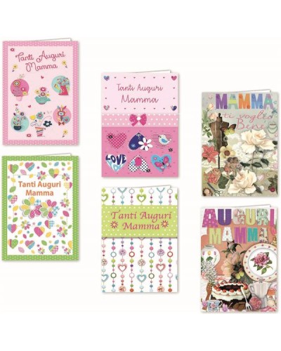 CF12 BIGLIETTI AUGURI MAMMA ASSORTI