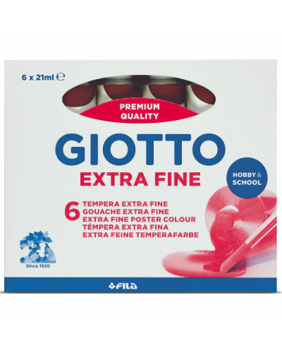 Giotto Tempera Extra in tubetto - confezione 6 pz Terra di Siena Bruciata