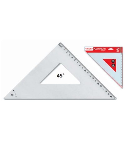 SQUADRA ALLUMINIO PROFIL 45°CM 25