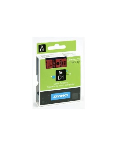Nastri standard D1 12mmx7m nero/rosso