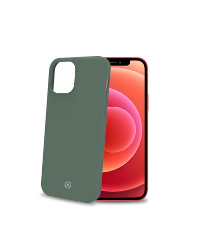 CROMO - Cover in morbido TPU con finitura soft touch colore verde compatibile con Apple iPhone 12 Pro/ iPhone 12