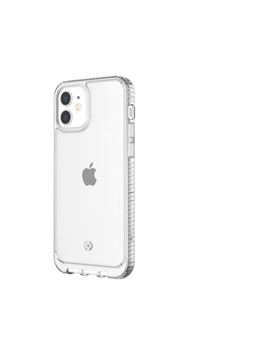 HEXALITE -Cover trasparente semi rigida, ultra resistente in Poliuretano + Policarbonato compatibile con  Apple iPhone 12 Mini
