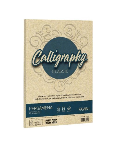 CALLIGRAPHY pergamena - Crema - 190g/m2 – 50 fogli
