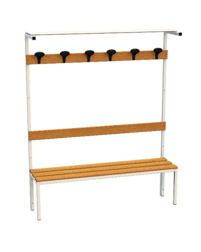 PANCA IN ACCIAIO LEGNO+ALZATA 150CM
