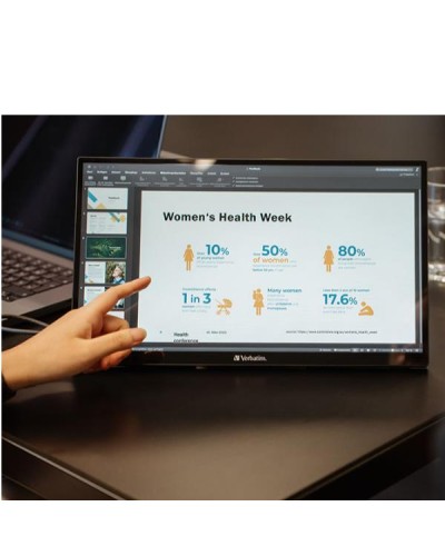 Monitor Portatile Touchscreen Full HD 1080p 15,6" Metal Housing