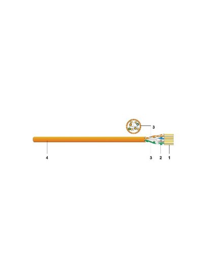 DATWYLER - Cavo U/UP6 CAT.6 CCA ARANCIO 305 MT