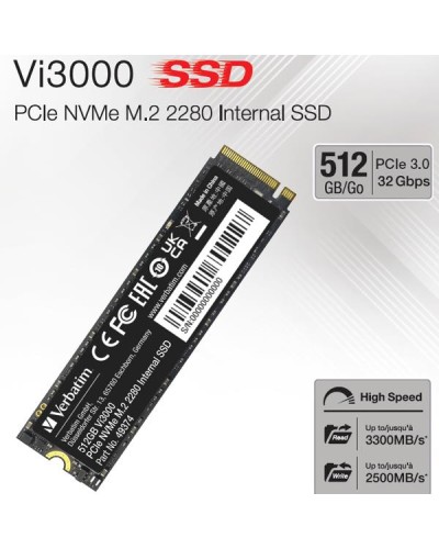 Vi3000 Internal PCIe NVMe M.2 SSD 512GB