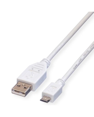 NILOX TECH - Cavo con connettore USB-A 2.0 a connettore Micro USB, maschio a maschio, lunghezza cavo 0.8 mt, velocità di trasf